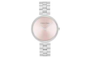 Calvin Klein CK/Calvin Klein Wrist Watches Quartz Movement Steel Strap 32mm Pink Watch Dial Women's Watch 30m Water Resistant