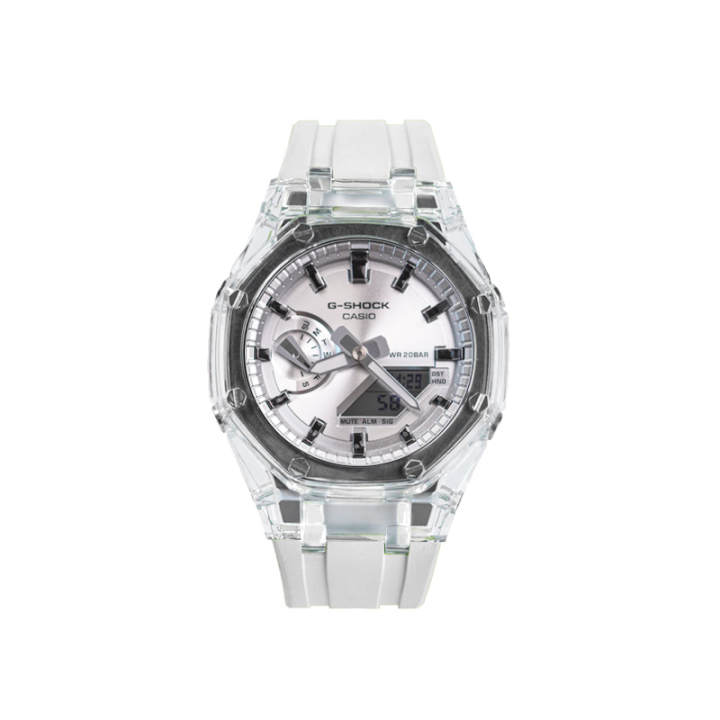 CASIO CASIO Unisex Liquid Crystal/Analog Dual Display Series 48.5mm Silver Watch