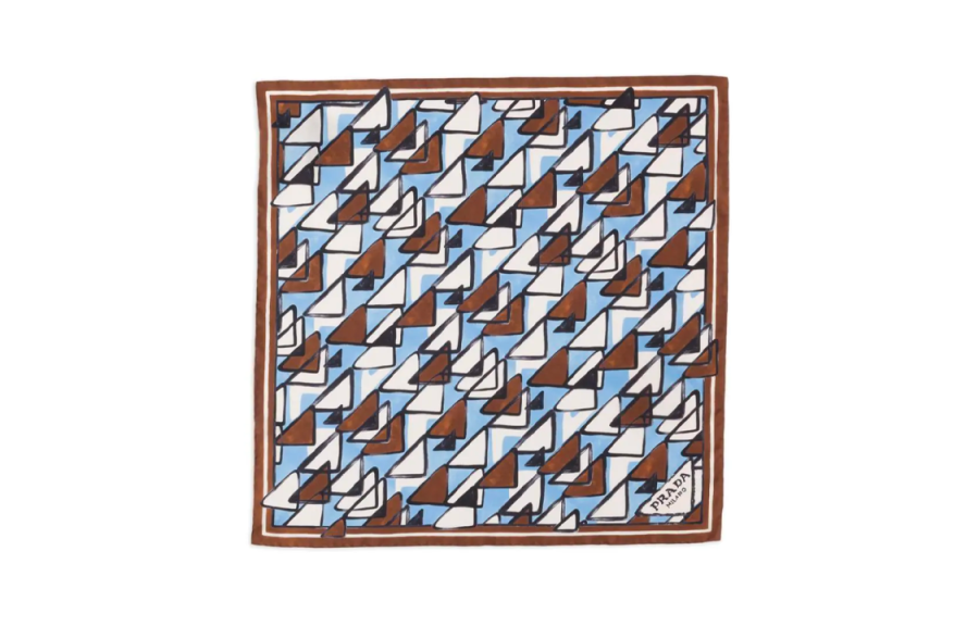 PRADA Prada geometric-print scarf