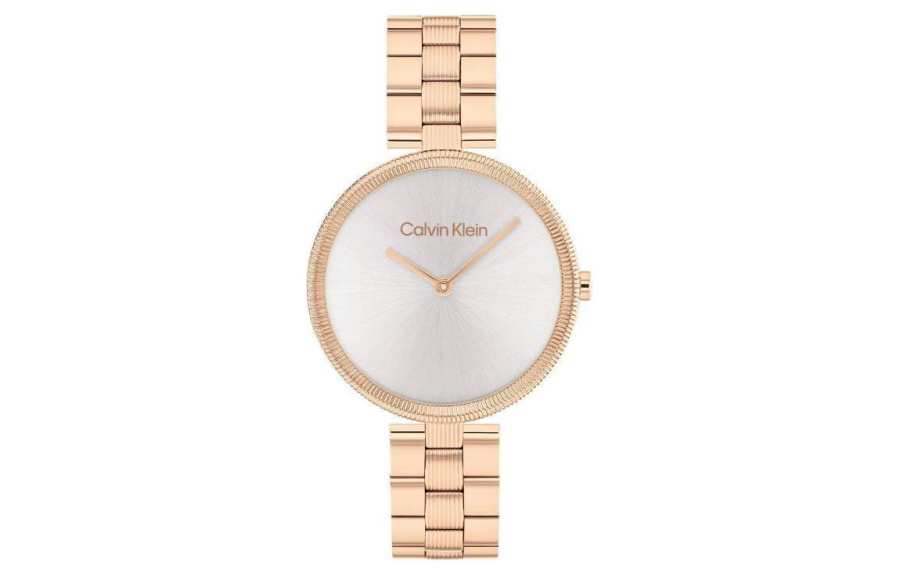 Calvin Klein CK/Calvin Klein Wrist Watches Quartz Movement Stainless Steel Strap 32mm Gray Dial Women's Watch 30m Water Resistant
