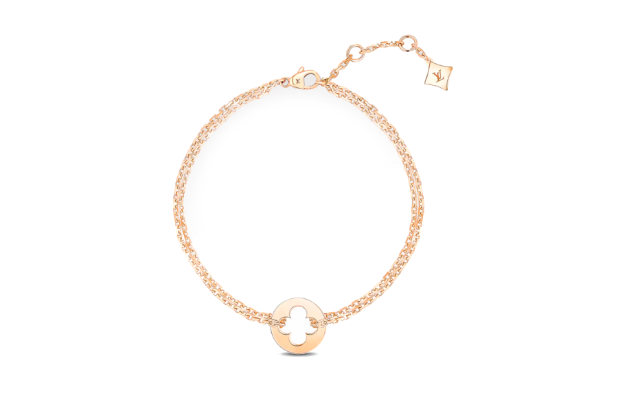 LOUIS VUITTON EMPREINTE CHAIN Rose Gold With Diamond Bracelets Women's Rose Gold