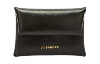 JIL SANDER Leather Envelope Bag, Coin Purse Mini Women's Black