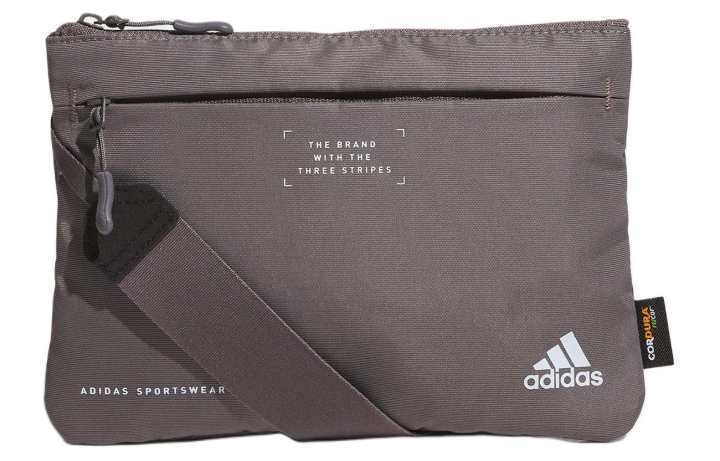 Adidas Adidas Nylon Crossbody Bag, Shoulder Bag Unisex Coffee
