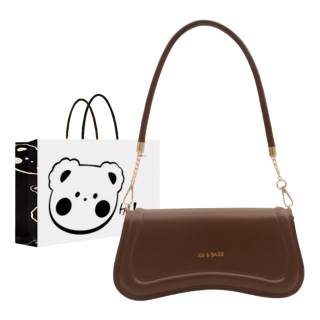 NX DOUGHNUT Pu Shoulder Bag Women's Black/White/Pink/Brown
