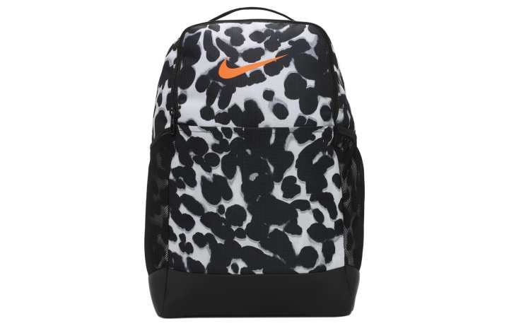 Nike Nike Recycled Polyester Backpack Medium Women's Light Smoke Gray & Black & Full Orange