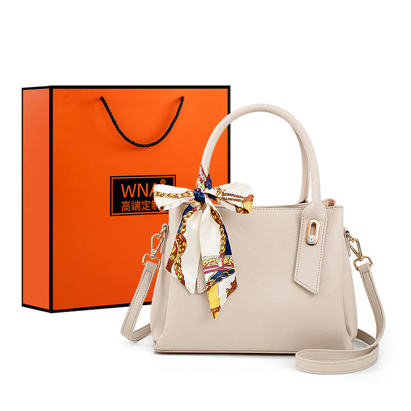 WEINIAO Synthetic Leather Crossbody Handbag Regular Women's Apricot