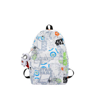 GOX Nylon Carry Backpack Regular Unisex Blue & White/Orange & White/Black
