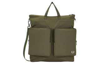 FRED PERRY Polyamide Shoulder Bag, Crossbody Bag, Handbag Men's Green