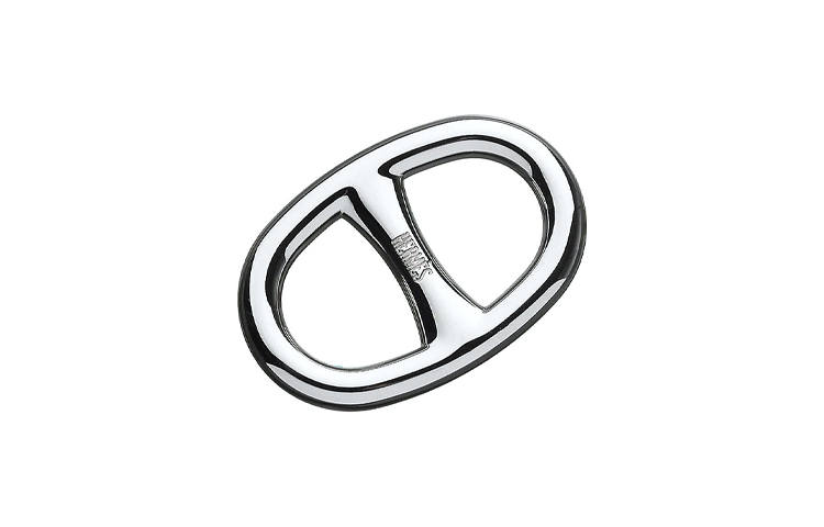HERMES Chaine D'Ancre Silver Plated, Palladium Plated Accessories Unisex