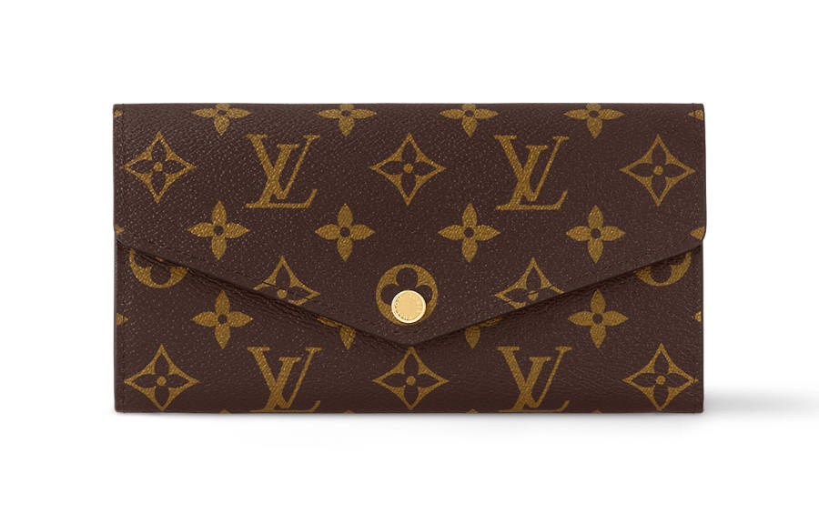 LOUIS VUITTON LOUIS VUITTON Sarah Wallet Monogram Coquelicot Lining