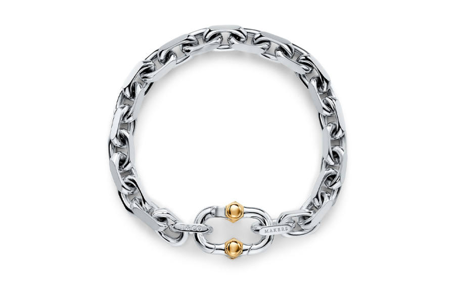 TIFFANY & CO. 1838® 18K Gold Bracelets Unisex Silver