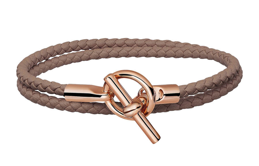 HERMES HERMES Glenan Calfskin Bracelets Unisex