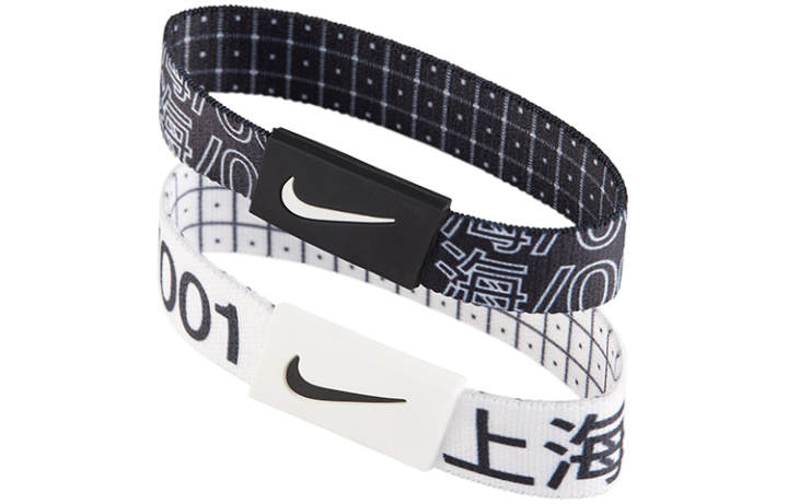 Nike Nike Polyester Wristbands Unisex Black/White