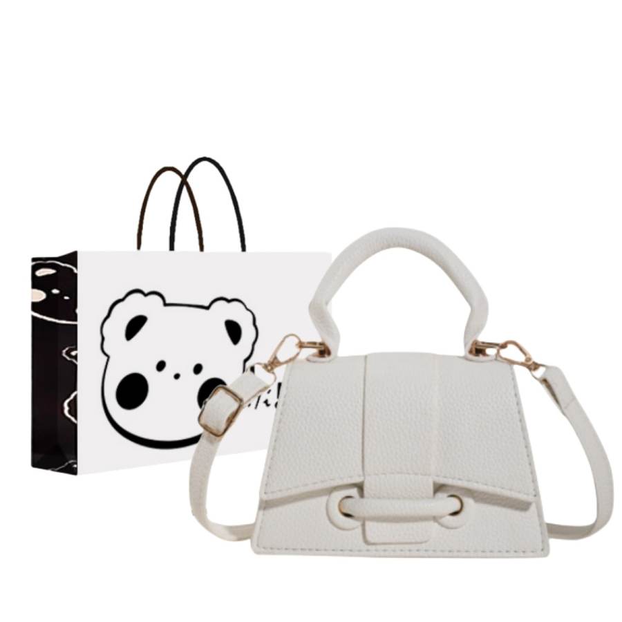 NX DOUGHNUT Commute Pu Handbag, Shoulder Bag, Crossbody Bag Regular Women's White/Black/Pink/Brown