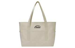 Emis Cotton Tote Bag, Shopping Bag, Handbag, Shoulder Bag Large Unisex Natural