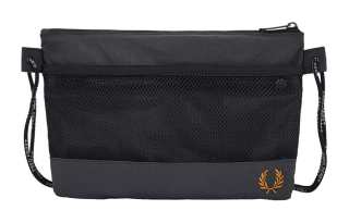 FRED PERRY Polyamide Handbag, Shoulder Bag, Crossbody Bag Men's Gray