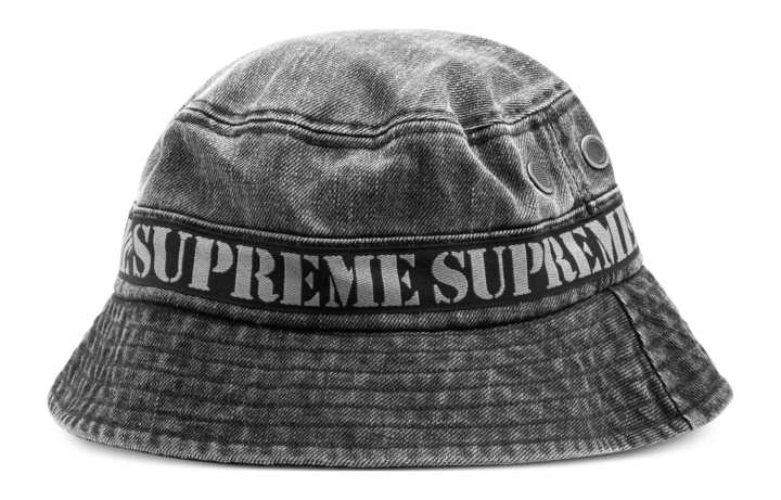 Supreme Supreme Stencil Logo Webbing Bucket Hat