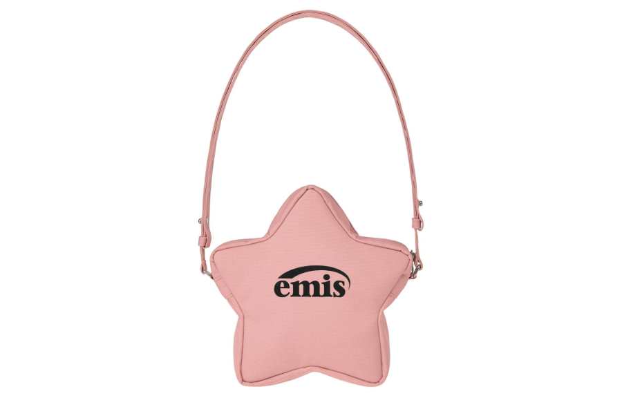 Emis Emis Polyester Shoulder Bag, Crossbody Bag Regular Unisex Pink