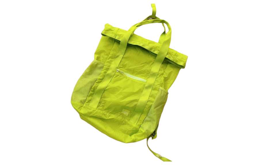 Lululemon Lululemon Packable Polyester Backpack Handbag Regular Unisex Lichen Stone & White