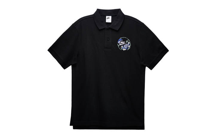 Nike Nike Polo Shirts Men's Black Polo Collar Moderate Straight Fit