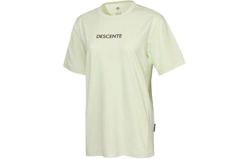 DESCENTE T Shirts Unisex Crew Neck Moderate