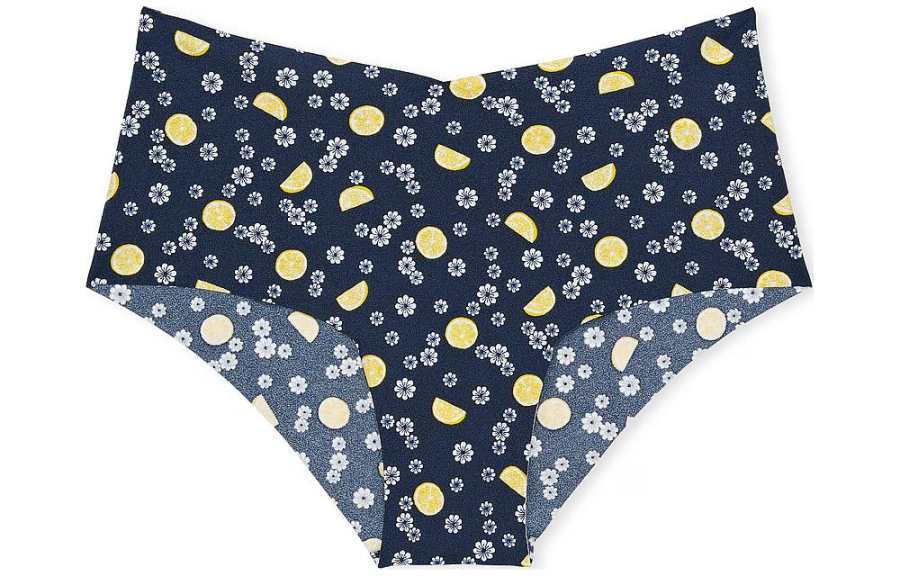 Victoria's Secret PINK NO SHOW No Show Cheeky Panty/Noir NNLB Underpants Women's 1 Pack Lemon Print