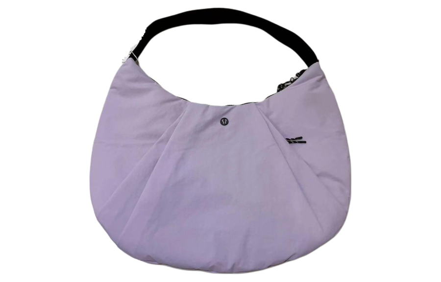 Lululemon Fabric Croissant Bag, Shoulder Bag, Crossbody Bag Women's Lilac & Black