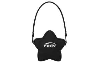 Emis Polyester Stars Bag, Shoulder Bag, Crossbody Bag Regular Unisex Black