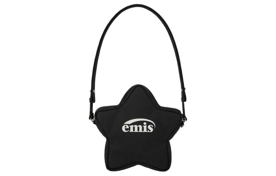 Emis Emis Polyester Stars Bag, Shoulder Bag, Crossbody Bag Regular Unisex Black