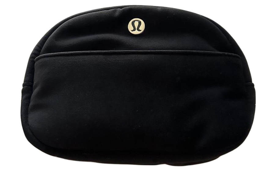 Lululemon Lululemon Go Getter Polyester Storage Bag Mini Women's Black & Gold