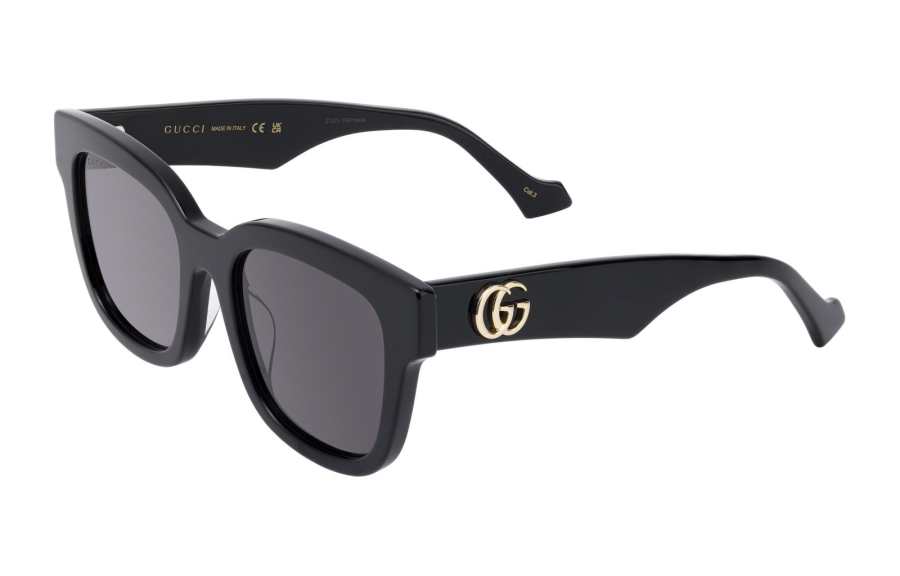 GUCCI Acetate Square Sunglasses Unisex Black