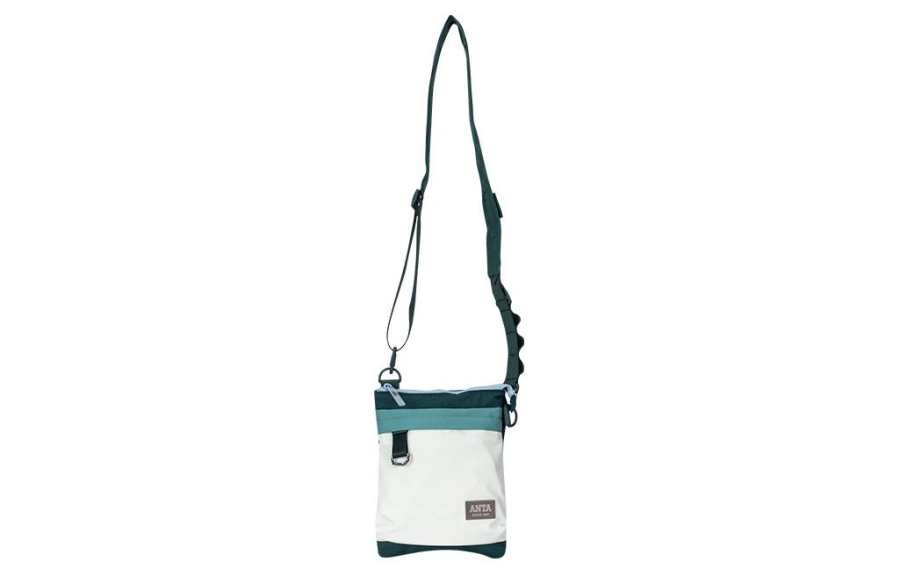 Anta Fabric Shoulder Bag, Crossbody Bag Regular Unisex Palm Green & Gray Green