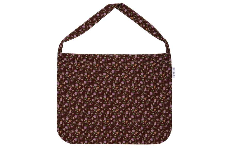 Emis Cotton Crossbody One Shoulder Handbag Unisex Brown