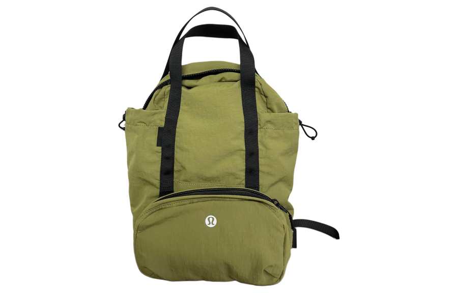Lululemon Pack And Go Nylon Portable One Shoulder Crossbody Fanny Pack Backpack Women's Green
