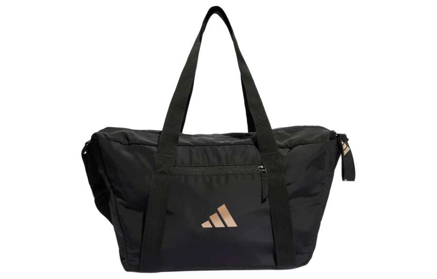 Adidas Adidas Recycled Polyester Plain Weave Fabric Crossbody Handbag Unisex Black