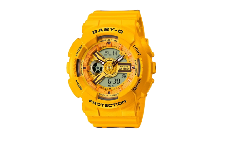 CASIO CASIO Men BABY-G 43mm Yellow Watch BA110XSLC9AE