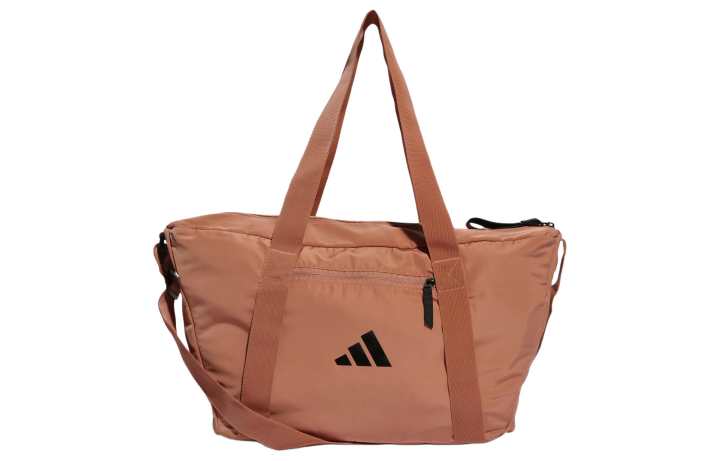 Adidas Adidas Recycled Polyester Plain Weave Fabric Shoulder Bag Unisex Earthy Orange