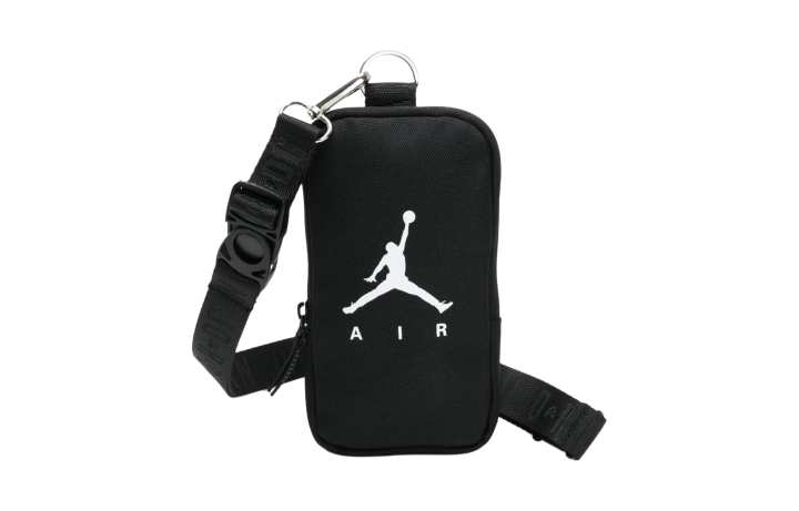 Jordan Jordan Polyester Crossbody Bag, Cell Phone Pouch, Card Holder Mini Unisex Black