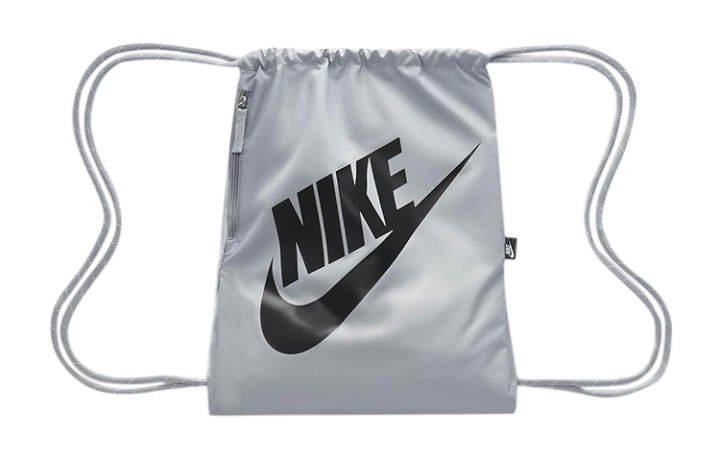 Nike Nike Heritage Polyester Backpack Regular Unisex Silver Gray