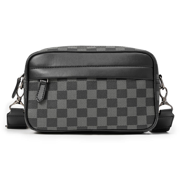 CARTELO PVC Shoulder Bag, Small Square Bag Unisex Black