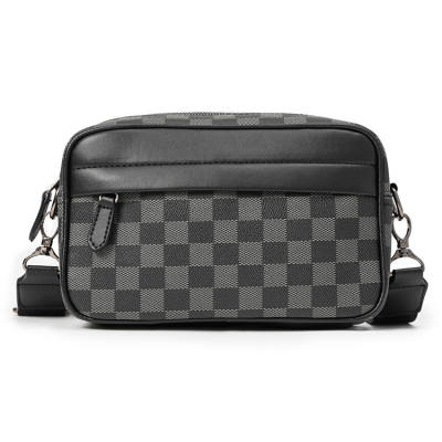 CARTELO PVC Shoulder Bag, Small Square Bag Unisex Black