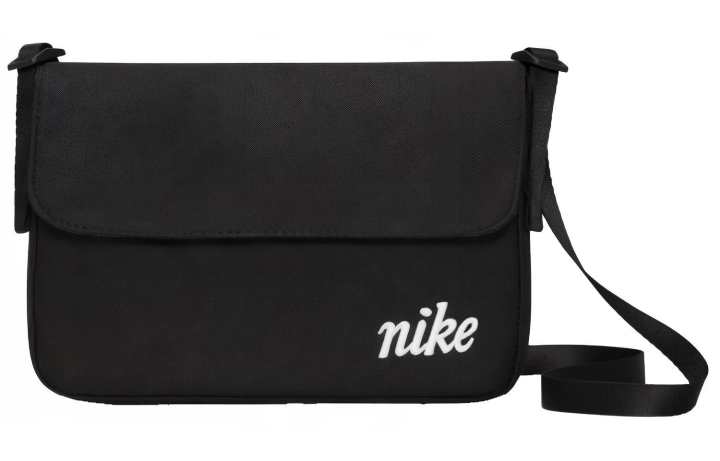 Nike Nike Athleisure Polyester Crossbody Bag, Shoulder Bag Unisex Pure Black