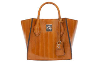 ERMANNO SCERVINO Eel Skin Shoulder Bag, Crossbody Bag, Handbag Mini Women's Brown