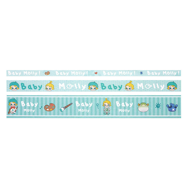 POP MART When I Was Three Years Old Collection BABY Molly Rubber Band Combination Stationery Merch Cute