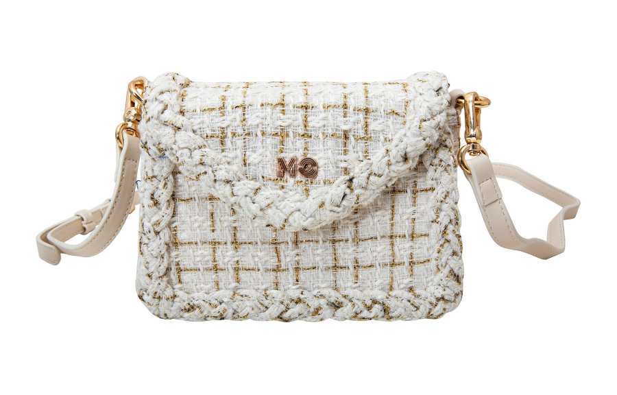 MQ Polyester Small Square Bag Envelope Bag Crossbody Bag Regular Women's Blue/Ecru