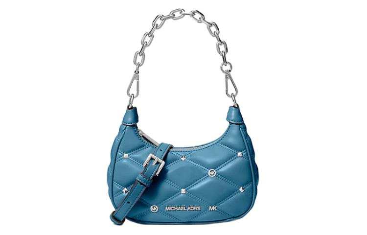 MICHAEL KORS Polyurethane Blend Portable Crossbody Bag, Shoulder Bag Women's Blue