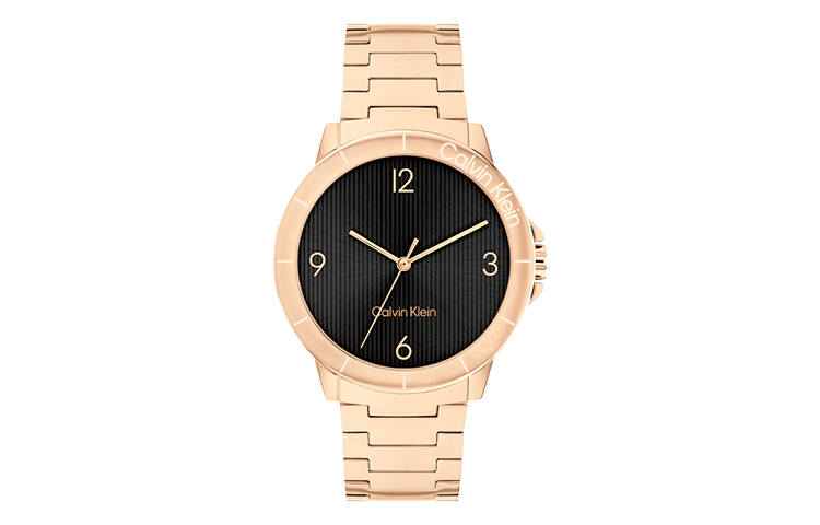 CALVIN KLEIN Wrist Watches Quartz Movement Steel Strap Black Dial Women's Watch
