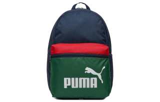 PUMA Polyester Backpack Regular Unisex Blue & Green & Red