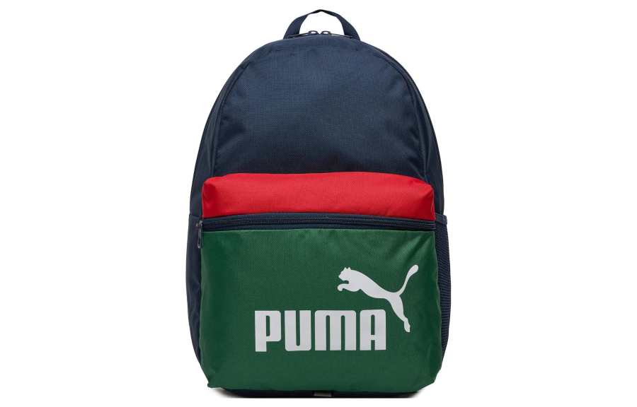 PUMA PUMA Polyester Backpack Regular Unisex Blue & Green & Red