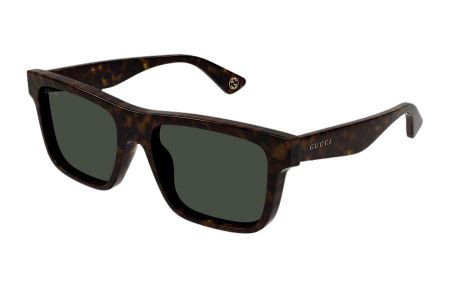 GUCCI GUCCI Acetate Square Sunglasses Men's Brown